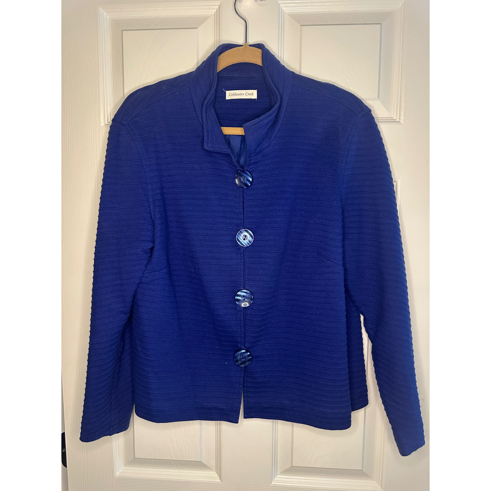Coldwater Creek Cardigan Jacket in Blue